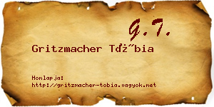 Gritzmacher Tóbia névjegykártya